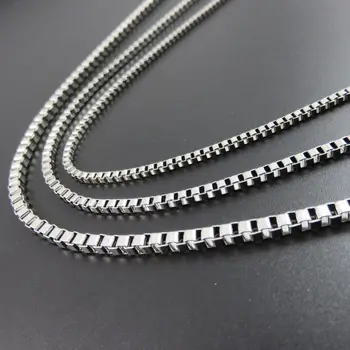 2/2.4/3mm width Fashoin Box Chains DIY Jewelry Necklace For men Women Stainless Steel Jewelry Findings Components
2/2.4/3mm width Fashoin Box Chains DIY Jewelry Necklace For men Women Stainless Steel Jewelry Findings Components