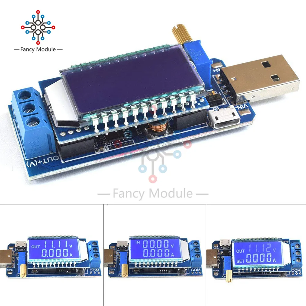 LCD USB DC-DC 5V to DC 1.2-24V 3.3V 9V 12V Step Up Down Buck Boost Converter Power Supply Module Board Adjustable Volt Amp Meter
LCD USB DC-DC 5V to DC 1.2-24V 3.3V 9V 12V Step Up Down Buck Boost Converter Power Supply Module Board Adjustable Volt Amp Meter