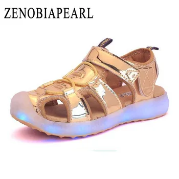 Children Sandals LED 2020 Summer Children Shoes Sneakers Glowing sneakers with light usb boy Led Light Schoenen Beach Shoes
Children Sandals LED 2020 Summer Children Shoes Sneakers Glowing sneakers with light usb boy Led Light Schoenen Beach Shoes