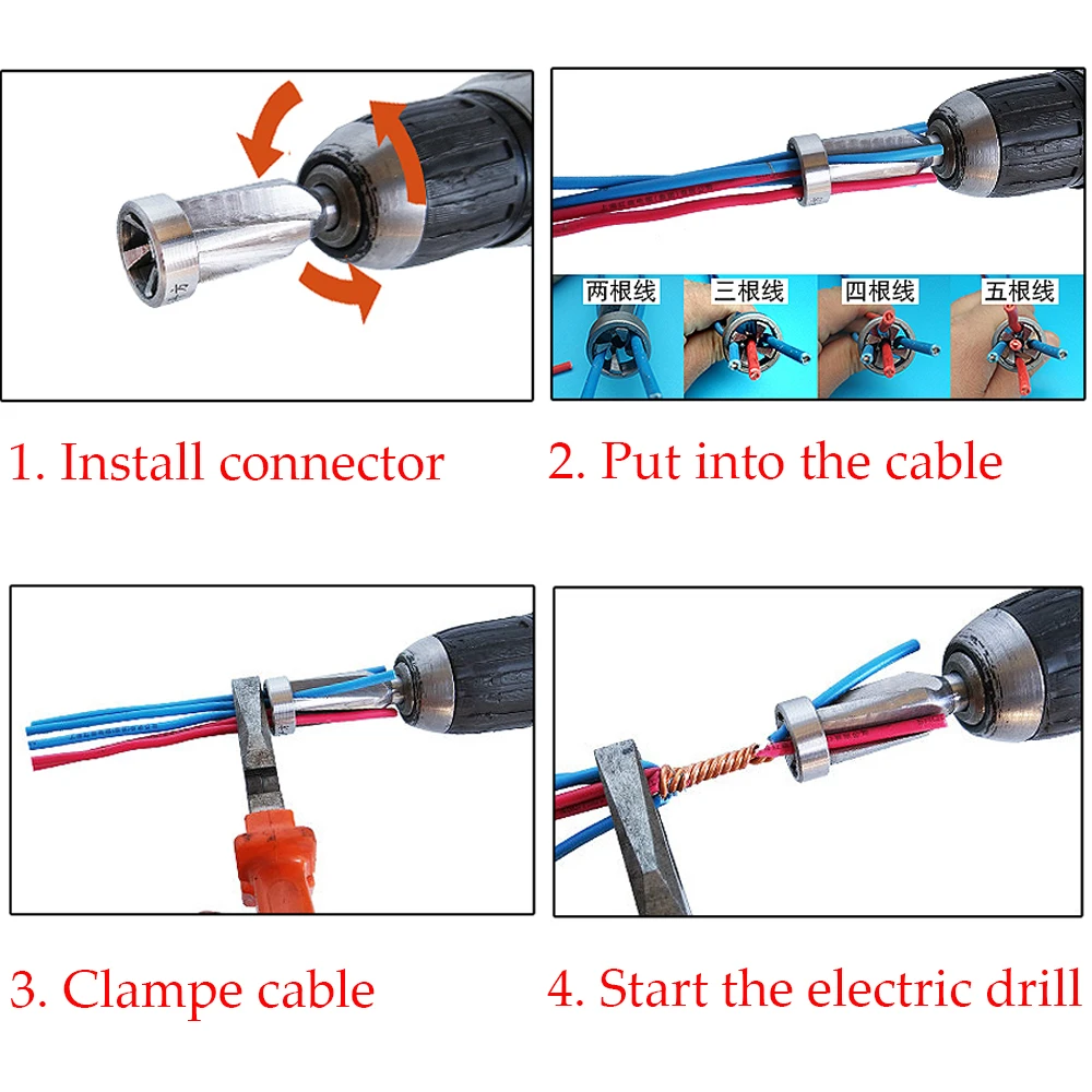 1Pc 2.5/4 Square Universal Electrical Cable Automatic Peeling Thread Quick Connector Parallel Electrical Wire Fast Connector
1Pc 2.5/4 Square Universal Electrical Cable Automatic Peeling Thread Quick Connector Parallel Electrical Wire Fast Connector