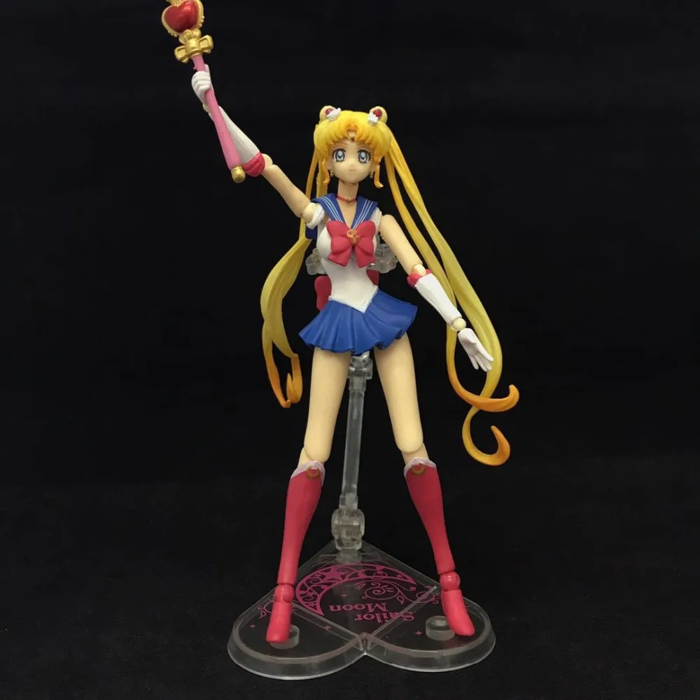 Movable Sailor Moon Figures Tsukino Usagi Sailor Model Anime PVC Model Dolls Toys Creative Collection Gift 15CM with boxed
Movable Sailor Moon Figures Tsukino Usagi Sailor Model Anime PVC Model Dolls Toys Creative Collection Gift 15CM with boxed