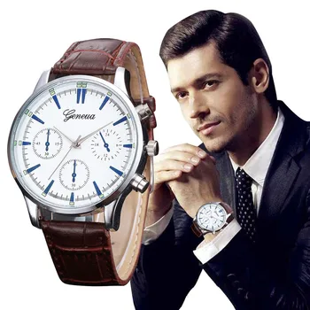 Business Mens Leather Band Simple Watch Women Vogue Roman Numerals Dial Watches Men's Sports Clock Military Relogio Masculino #Z
Business Mens Leather Band Simple Watch Women Vogue Roman Numerals Dial Watches Men's Sports Clock Military Relogio Masculino #Z