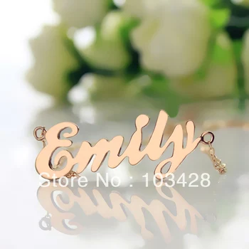 AILIN Freeshipping -Personalized Nameplate Necklace Rose Gold Color Over Silver Initials Cursive fonts Customized Name Jewelry
AILIN Freeshipping -Personalized Nameplate Necklace Rose Gold Color Over Silver Initials Cursive fonts Customized Name Jewelry