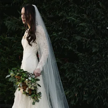 Beautiful Long Pearl Veil One Layer 3M Bridal Veil Cathedral 3 Meters Ivory Wedding Veil with Pearls 2020 Bride Accessories
Beautiful Long Pearl Veil One Layer 3M Bridal Veil Cathedral 3 Meters Ivory Wedding Veil with Pearls 2020 Bride Accessories