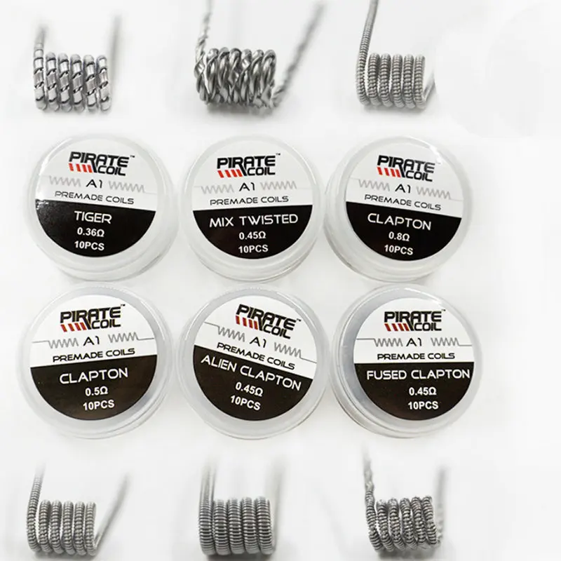 Clapton wire Fused Hive premade wrap wires Alien wire twisted Quad Tiger coils Heating Resistance rda wire Prebuilt Coils
Clapton wire Fused Hive premade wrap wires Alien wire twisted Quad Tiger coils Heating Resistance rda wire Prebuilt Coils