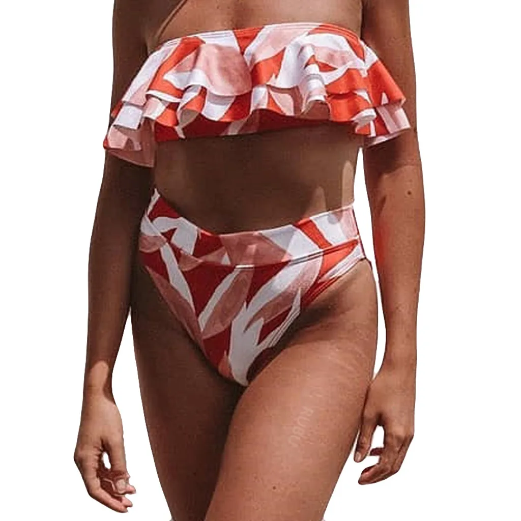 Women's Sexy Swimwear Geometric Print Ruffled High Waist Bikini women 2019 fashion bikini swimsuit Mid Waist women A3042
Women's Sexy Swimwear Geometric Print Ruffled High Waist Bikini women 2019 fashion bikini swimsuit Mid Waist women A3042