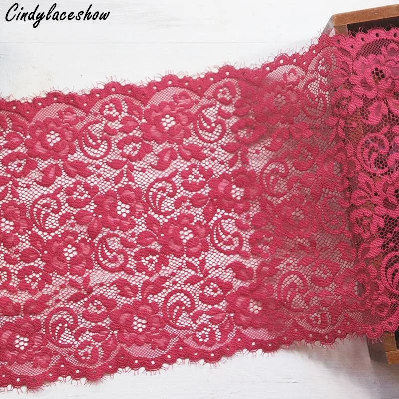 1 Yards Wine Red Nylon Elastic Lace Trim 18 cm Underwear Dress Sewing Clothing Accessories Lace Appliques Stretch Lace Fabrics
1 Yards Wine Red Nylon Elastic Lace Trim 18 cm Underwear Dress Sewing Clothing Accessories Lace Appliques Stretch Lace Fabrics