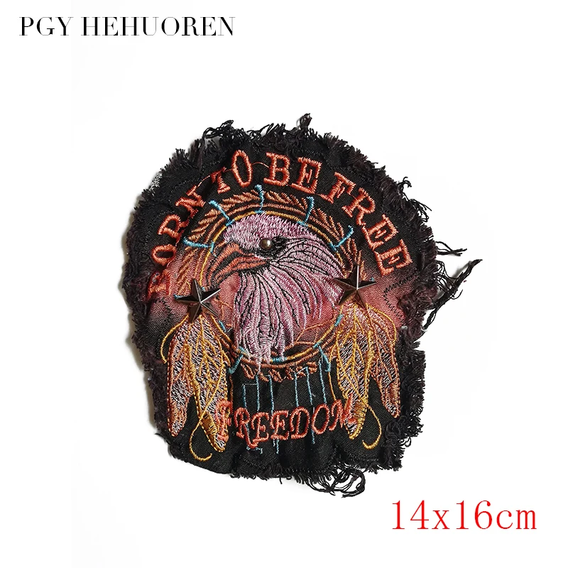 PGY 8types of denim cloth embroidery washed badges eagle hand-stitched patches maple leaves electric guitar and skull decoration
PGY 8types of denim cloth embroidery washed badges eagle hand-stitched patches maple leaves electric guitar and skull decoration