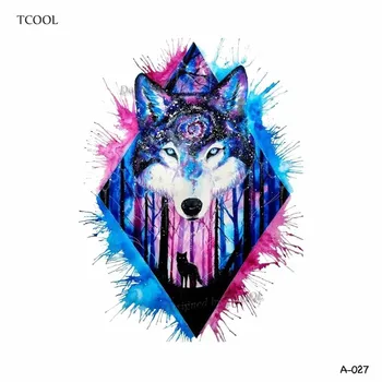 HXMAN Wolf Head Temporary Tattoo Sticker for Waterproof Men Fake Body Art Animal 9.8X6cm Fashion Women Hot Design Sticker A-027
HXMAN Wolf Head Temporary Tattoo Sticker for Waterproof Men Fake Body Art Animal 9.8X6cm Fashion Women Hot Design Sticker A-027