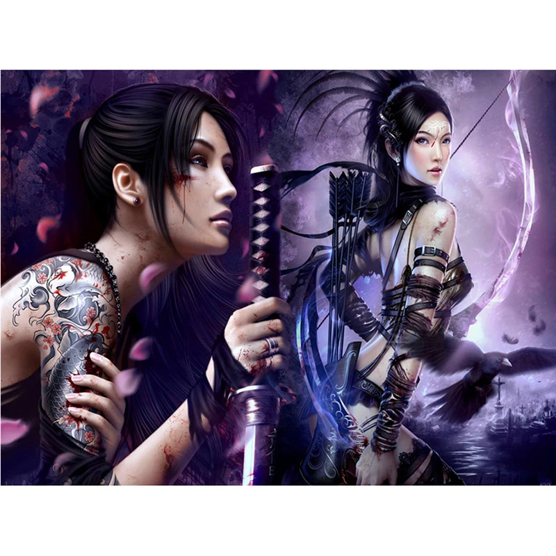 5d DIY square Diamond Painting Women Warrior full Cross Stitch people Diamond Embroidery Diamonds home Decorative gift
5d DIY square Diamond Painting Women Warrior full Cross Stitch people Diamond Embroidery Diamonds home Decorative gift