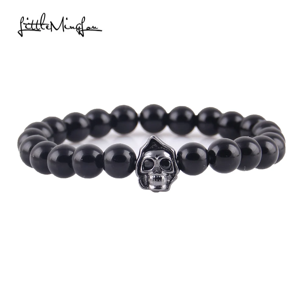 Pave CZ Eye Copper death Skull Head bead Charm Matte Natural Stone Beads Men Bracelet Punk bracelets & bangles for women Jewelry
Pave CZ Eye Copper death Skull Head bead Charm Matte Natural Stone Beads Men Bracelet Punk bracelets & bangles for women Jewelry