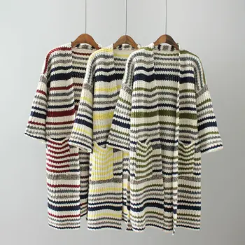 Poncho Limited Jumper Blusas De Inverno Feminina 2019 New National Style Women Striped Double Pocket Long Section Knit Cardigan
Poncho Limited Jumper Blusas De Inverno Feminina 2019 New National Style Women Striped Double Pocket Long Section Knit Cardigan