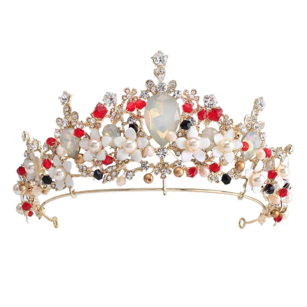Pink flower crystal pearl wedding tiara bridal crown for wedding bride gold color rhinestone crown headband jewelry accessories
Pink flower crystal pearl wedding tiara bridal crown for wedding bride gold color rhinestone crown headband jewelry accessories