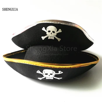 Caribbean Pirate Hat Ghost Festival Hat Halloween Captain Hat Taro Hat Nonwoven Felt Cap
Caribbean Pirate Hat Ghost Festival Hat Halloween Captain Hat Taro Hat Nonwoven Felt Cap