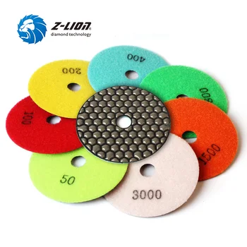 Z-LION 4 Inch Dry Diamond Polishing Pads Flexible Resin Bond Sanding Disc for Granite Marble Stone Polishing 3pcs 7pcs 100mm Dia
Z-LION 4 Inch Dry Diamond Polishing Pads Flexible Resin Bond Sanding Disc for Granite Marble Stone Polishing 3pcs 7pcs 100mm Dia