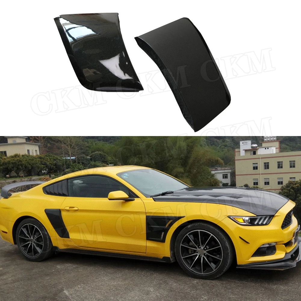 Carbon Fiber Rear Side Fender Trim Stickers for Ford Mustang Coupe 2-Door 2015 - 2017 2PCS/Set 
Carbon Fiber Rear Side Fender Trim Stickers for Ford Mustang Coupe 2-Door 2015 - 2017 2PCS/Set