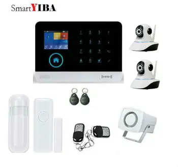 SmartYIBA APP Control WIFI GSM Alarm System With 2pcs Network IP Cameras Wireless SMS GPRS Alarm With RFID Keyfobs Motion Alarm
SmartYIBA APP Control WIFI GSM Alarm System With 2pcs Network IP Cameras Wireless SMS GPRS Alarm With RFID Keyfobs Motion Alarm