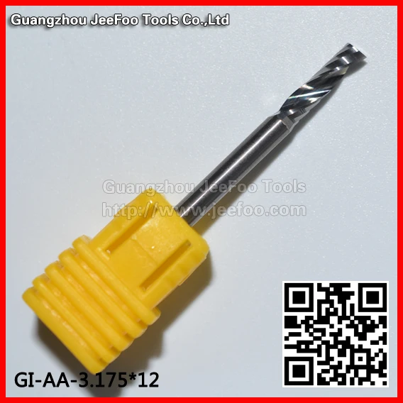 3.175*12 AA series One Flute Spiral Drill Bits,End Milling Cutter for acrylic, CNC engraving bits
3.175*12 AA series One Flute Spiral Drill Bits,End Milling Cutter for acrylic, CNC engraving bits