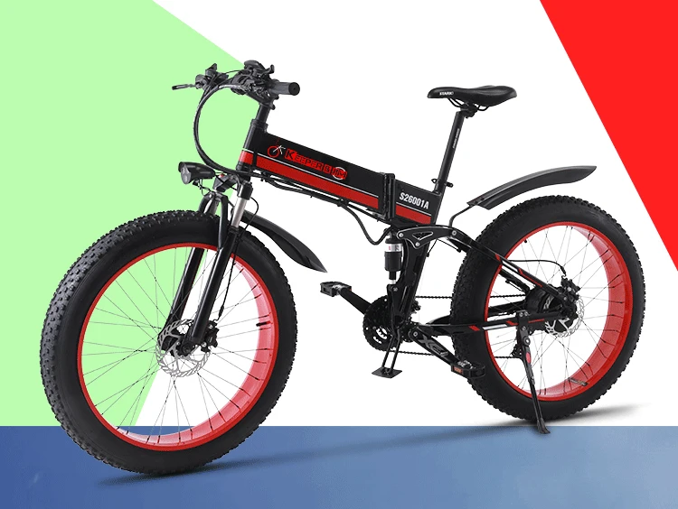 Sale 26 inche Electric bike  ebike 48V1000W Fat Tire bike Mountain snow ebike  Folding electric bicycle electric mountain bike e-bike 6