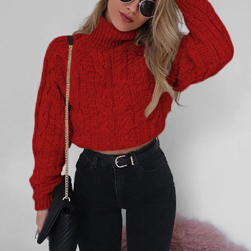 ZADORIN Solid Long Sleeve Crop Knitted Turtleneck Spring Sweater Women Pullovers Sexy England Style Outwear Red Black White Wear
ZADORIN Solid Long Sleeve Crop Knitted Turtleneck Spring Sweater Women Pullovers Sexy England Style Outwear Red Black White Wear