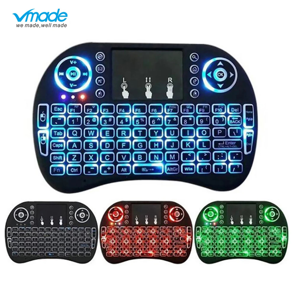 3 color i8 Mini keyboard 92-key 2.4gz Wireless Support 3 languages air mouse with Touchpad Remote Control Android TV Google TV
3 color i8 Mini keyboard 92-key 2.4gz Wireless Support 3 languages air mouse with Touchpad Remote Control Android TV Google TV