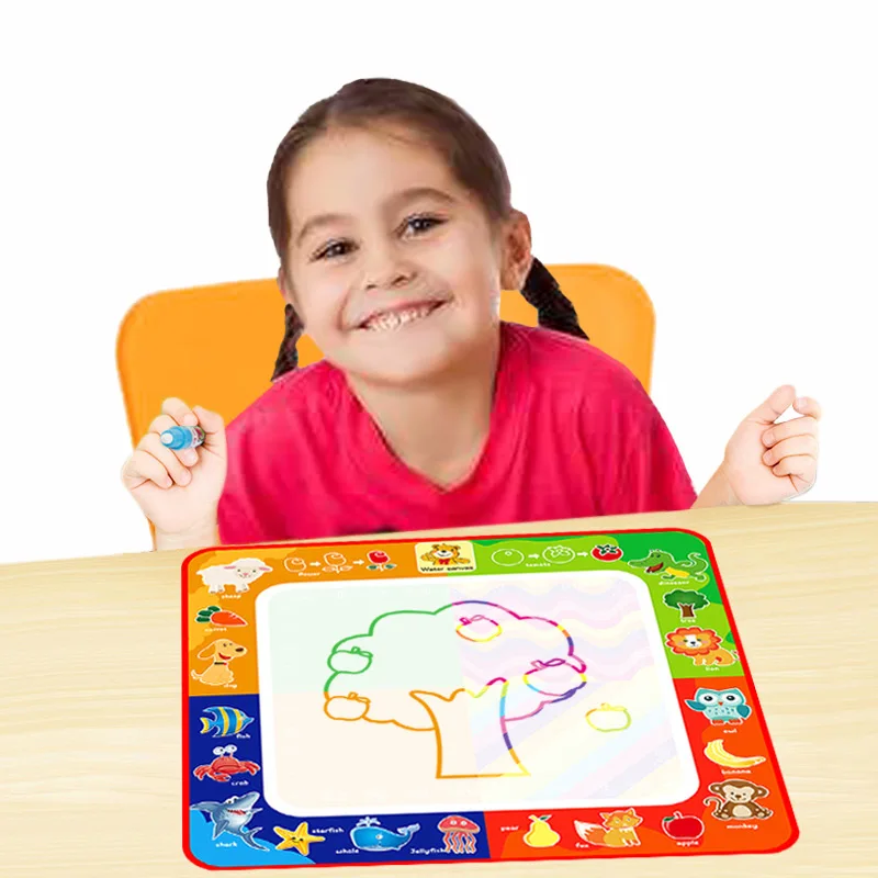 Magic Water Drawing Cloth Drawing Play Mat Writing Doodle With Magic Pen Non-toxic Drawing Board Early Education Drawing Toy
Magic Water Drawing Cloth Drawing Play Mat Writing Doodle With Magic Pen Non-toxic Drawing Board Early Education Drawing Toy