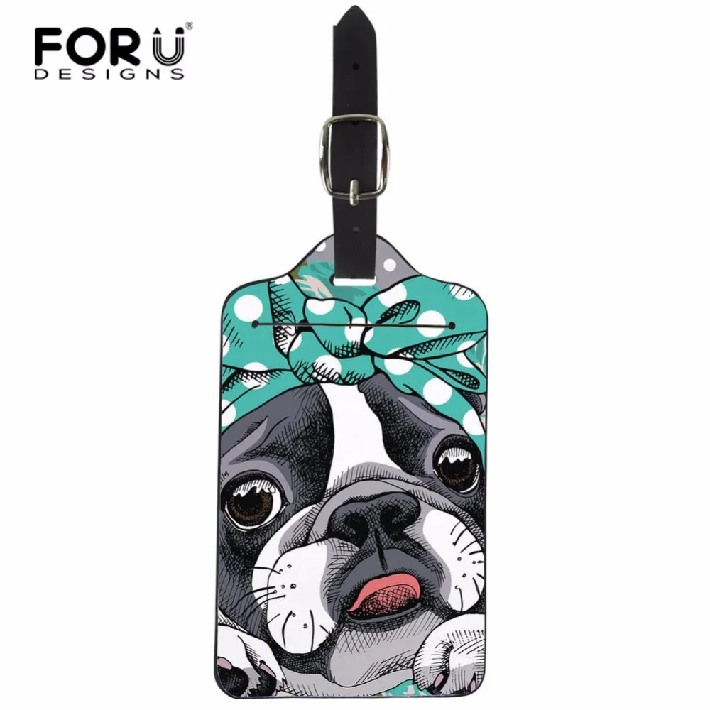 FORUDESIGNS PU Leather Adjustable Luggage Tags for Suitcase Lovely Boston Terrier Baggage Dog Printed Label Card Cover Bag
FORUDESIGNS PU Leather Adjustable Luggage Tags for Suitcase Lovely Boston Terrier Baggage Dog Printed Label Card Cover Bag