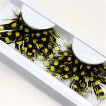1 pairs Yellow Feather 3D Fake Eyelash Halloween Natural Stage Art Costume party Exaggerated Eyelashes Makeup Tools Y04
1 pairs Yellow Feather 3D Fake Eyelash Halloween Natural Stage Art Costume party Exaggerated Eyelashes Makeup Tools Y04
