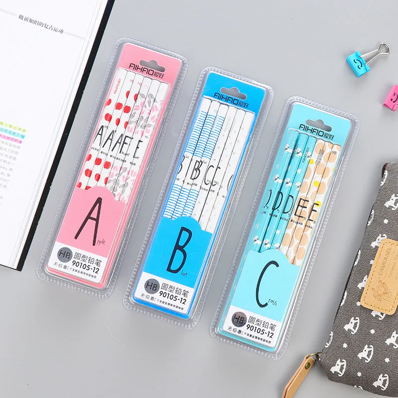 (12 pieces/lot) Cute Letter Series HB Pencil Candy Color Student Wooden Painting Pencil School Lot
(12 pieces/lot) Cute Letter Series HB Pencil Candy Color Student Wooden Painting Pencil School Lot