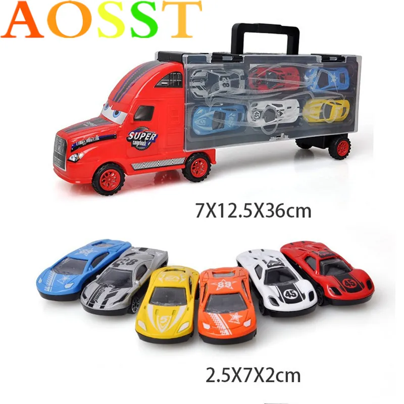 Portable Container Truck Alloy Automobile Simulation Car Model Children's Toys Inertia Car Small Garage Interactive Toy
Portable Container Truck Alloy Automobile Simulation Car Model Children's Toys Inertia Car Small Garage Interactive Toy