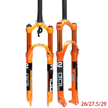 MTB Bicycle Fork Magnesium Alloy Air Suspension 26 27.5 29er Inch 32 HL RL100mm Bike Fork Lockout For Bicycle Accessories
MTB Bicycle Fork Magnesium Alloy Air Suspension 26 27.5 29er Inch 32 HL RL100mm Bike Fork Lockout For Bicycle Accessories