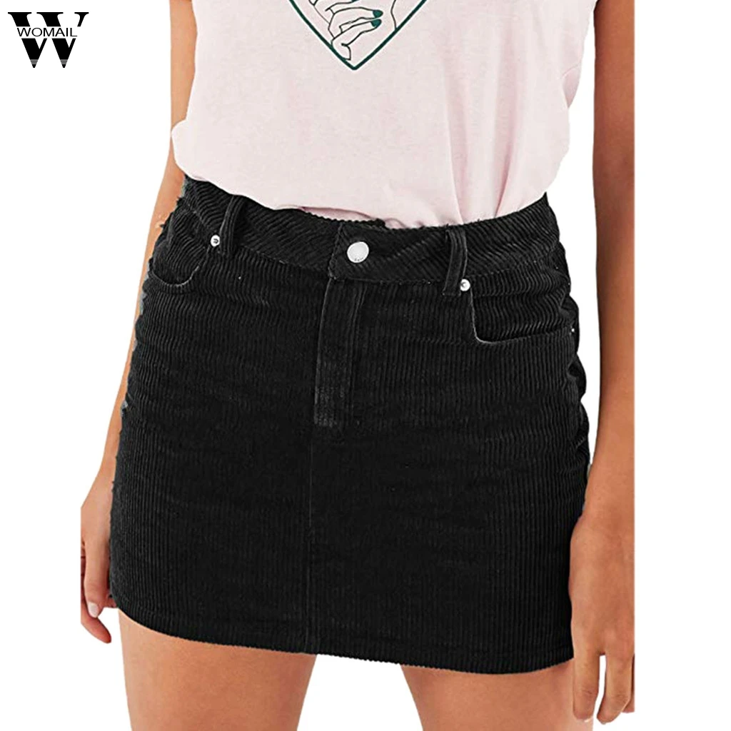 Womail Skirt Women NEW Summer casual Sexy Slim Corduroy Short High Waist Bodycon Pencil Mini Skirt Fashion 2019 dropship M28
Womail Skirt Women NEW Summer casual Sexy Slim Corduroy Short High Waist Bodycon Pencil Mini Skirt Fashion 2019 dropship M28