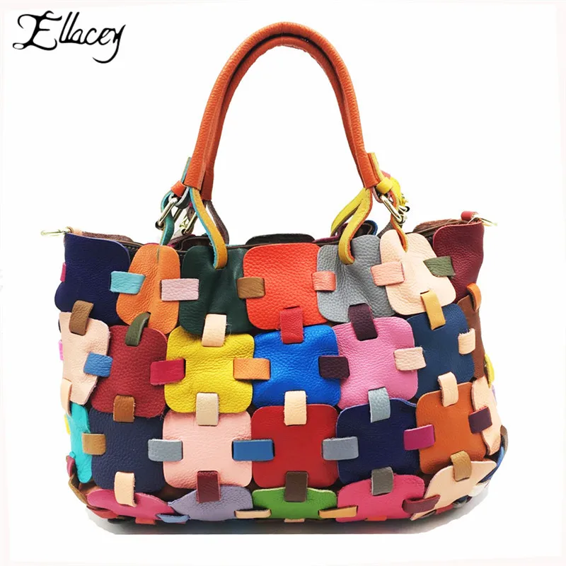2019 New Stitching Colorful Women Handbags Top Layer Leather Shoulder Bag Luxury Genuine Leather Large Shopping Messenger Bag
2019 New Stitching Colorful Women Handbags Top Layer Leather Shoulder Bag Luxury Genuine Leather Large Shopping Messenger Bag