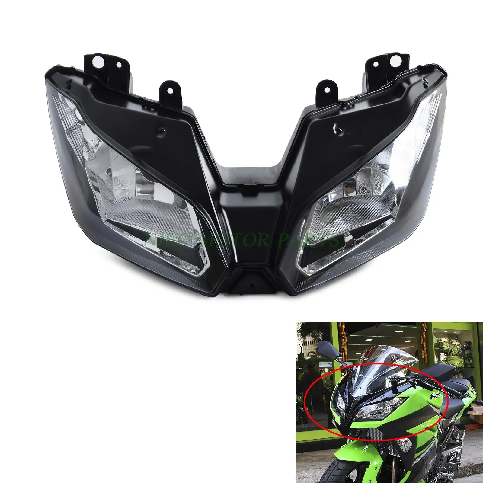 Motorcycle Headlights Headlamp Head Light Lamp Assembly For Kawasaki NINJA 300 ABS EX300 2013-2015 VERSYS 650 1000 2015 2016
Motorcycle Headlights Headlamp Head Light Lamp Assembly For Kawasaki NINJA 300 ABS EX300 2013-2015 VERSYS 650 1000 2015 2016