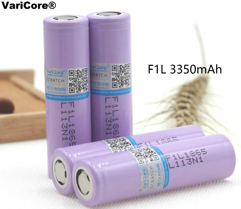 Varicore 100% Brand new original 18650 3350mAh rechargeable 3.7V battery for flashlight / Power Bank use
Varicore 100% Brand new original 18650 3350mAh rechargeable 3.7V battery for flashlight / Power Bank use