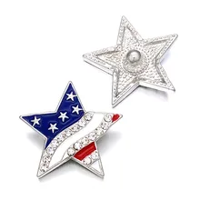 USA flag w412 3D 18mm 30mm rhinestone metal snap button for Bracelet Necklace Interchangeable Jewelry Women accessorie findings
USA flag w412 3D 18mm 30mm rhinestone metal snap button for Bracelet Necklace Interchangeable Jewelry Women accessorie findings