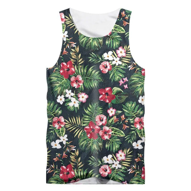 Summer Tank Tops Men Novelty 3d Tropical Plant Flower Print Man Fitness Sleeveless Vest Beach Casual Gyms Stringers Custom Tops
Summer Tank Tops Men Novelty 3d Tropical Plant Flower Print Man Fitness Sleeveless Vest Beach Casual Gyms Stringers Custom Tops