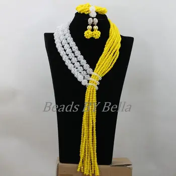 New Clear White Balls Necklace Set Nigerian Wedding African Jewelry Set Yellow Crystal Beads Bridal Jewelry Free Shipping ABF762
New Clear White Balls Necklace Set Nigerian Wedding African Jewelry Set Yellow Crystal Beads Bridal Jewelry Free Shipping ABF762