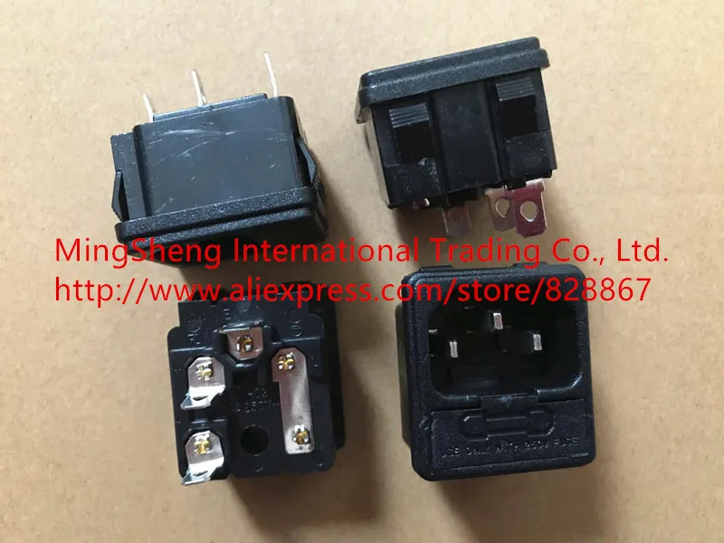 Original new 100% supply black band fuse holder power socket AS-03 AS-06 10A 250V all copper AC socket
Original new 100% supply black band fuse holder power socket AS-03 AS-06 10A 250V all copper AC socket