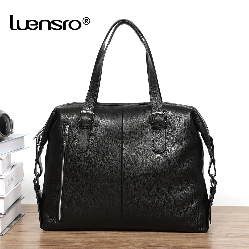 LUENSRO 100% Genuine Leather Handbag Men's Casual Tote Bag High Quality Cow Leather Shoulder Bag for Men Briefcase Laptop Bag
LUENSRO 100% Genuine Leather Handbag Men's Casual Tote Bag High Quality Cow Leather Shoulder Bag for Men Briefcase Laptop Bag