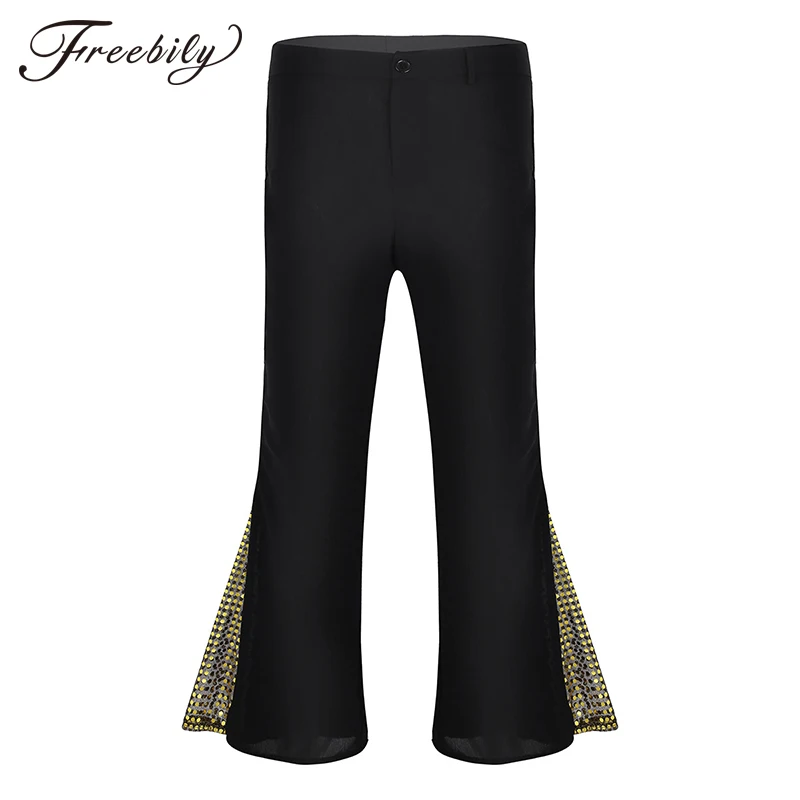 Men Retro 70s Disco Pants Bell Bottom Flared Side with Sequins Dance Long Pants Dude Costume Trousers Men's Flared Bell Pants
Men Retro 70s Disco Pants Bell Bottom Flared Side with Sequins Dance Long Pants Dude Costume Trousers Men's Flared Bell Pants
