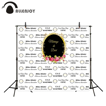 Allenjoy vinyl backdrop White circle black gold frame wedding custom sweet celebration photography camera backdrop exclude stand
Allenjoy vinyl backdrop White circle black gold frame wedding custom sweet celebration photography camera backdrop exclude stand