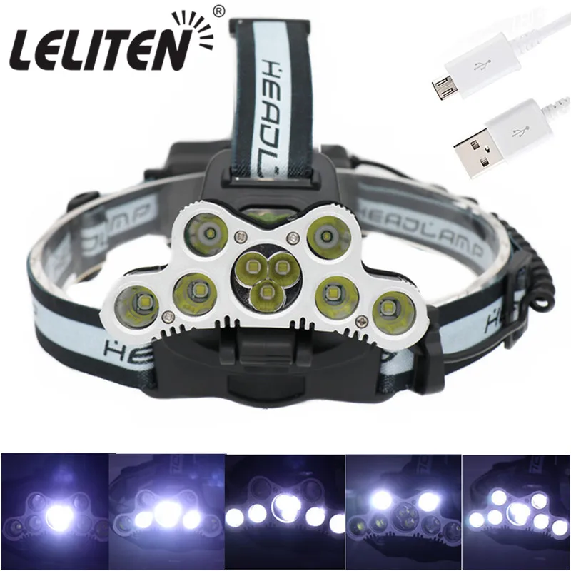 50000 Lumen 9 LED Headlamp Fishing Headlight USB Rechargeable Hunting Light Led flashlight With SOS Whistling Torch + USB Cable
50000 Lumen 9 LED Headlamp Fishing Headlight USB Rechargeable Hunting Light Led flashlight With SOS Whistling Torch + USB Cable
