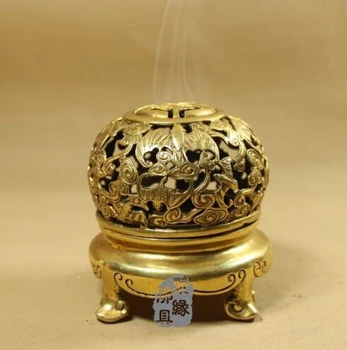 Free shipping Chinese Chinese brass carved Bat Censer incense burner 
Free shipping Chinese Chinese brass carved Bat Censer incense burner