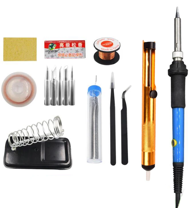 Electric Soldering Irons Welding Soldering Iron Tool With 5pcs Iron Tips Mini Handle Heat Pencil Soldering Iron 60W Tweezers
Electric Soldering Irons Welding Soldering Iron Tool With 5pcs Iron Tips Mini Handle Heat Pencil Soldering Iron 60W Tweezers
