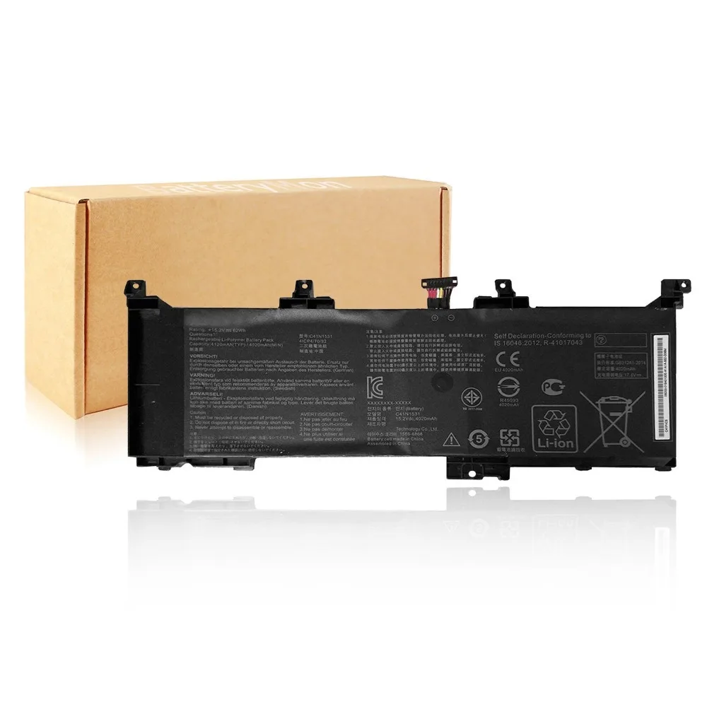 C41N1531 Battery for Asus ROG Strix GL502VY GL502VY-1A GL502VY-DS71 GL502VY-DS74 GL502VY-FY023T GL502VS-1A Series Notebook
C41N1531 Battery for Asus ROG Strix GL502VY GL502VY-1A GL502VY-DS71 GL502VY-DS74 GL502VY-FY023T GL502VS-1A Series Notebook
