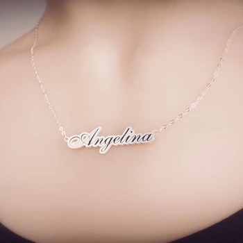 Name Necklace Personalized Black Words 990 Sterling Silver Custom Necklaces Pendants Jewelry Best Gift CJ-001
Name Necklace Personalized Black Words 990 Sterling Silver Custom Necklaces Pendants Jewelry Best Gift CJ-001