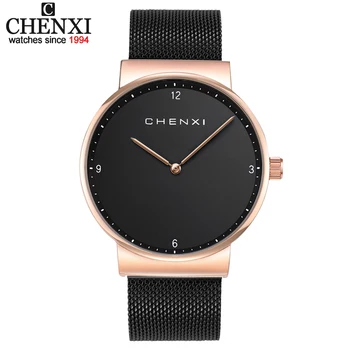 CHENXI New Simple Minimalism luxury Black Watch Men Stainless Steel Quartz wrist Watches for men Ultra Thin relogio masculino
CHENXI New Simple Minimalism luxury Black Watch Men Stainless Steel Quartz wrist Watches for men Ultra Thin relogio masculino