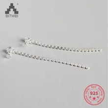 2018 Flat Beads Long Earrings 925 Sterling Silver Earrings For Women Tassel Earrings Wedding Jewelry
2018 Flat Beads Long Earrings 925 Sterling Silver Earrings For Women Tassel Earrings Wedding Jewelry