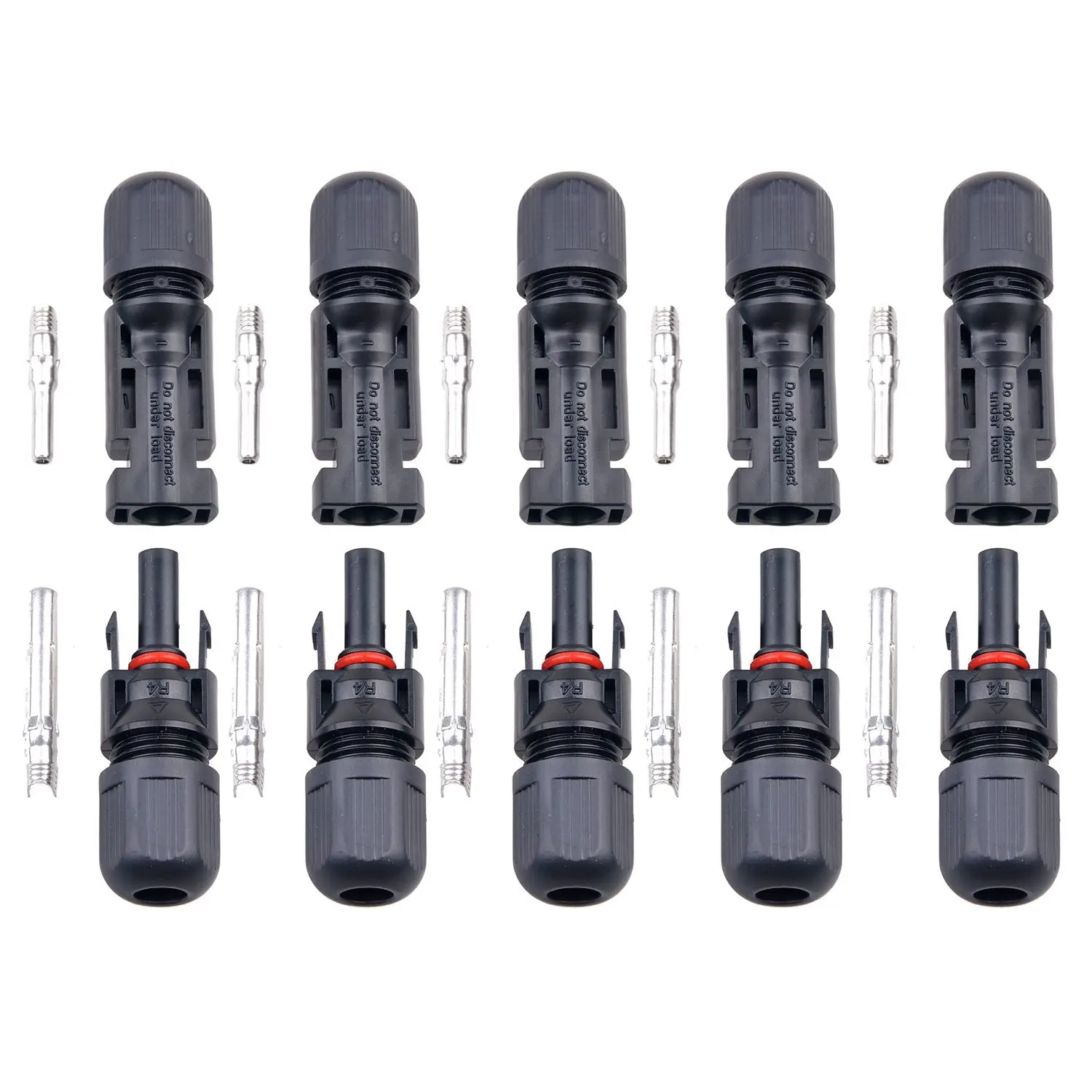 5 Pair MC4 Male/Female Solar Panel Cable Connectors 30A 1000V Double Seal Rings for Better Waterproof Effect solar panel connect
5 Pair MC4 Male/Female Solar Panel Cable Connectors 30A 1000V Double Seal Rings for Better Waterproof Effect solar panel connect